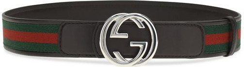 Ремень Gucci Черный из телячьей кожи Bos Taurus