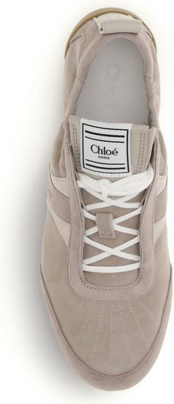 Кроссовки Chloe Бежевые из Коровьей Кожи Bos Taurus Спортивные Кроссовки