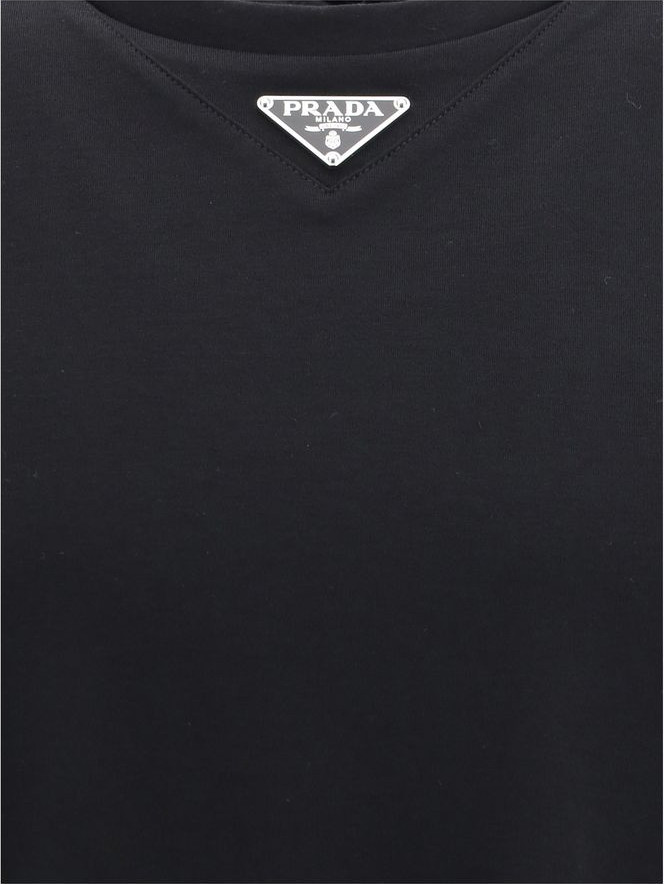 Prada qora paxta futbolka