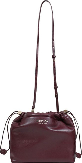 Handbag Replay Bordeaux Polyester
