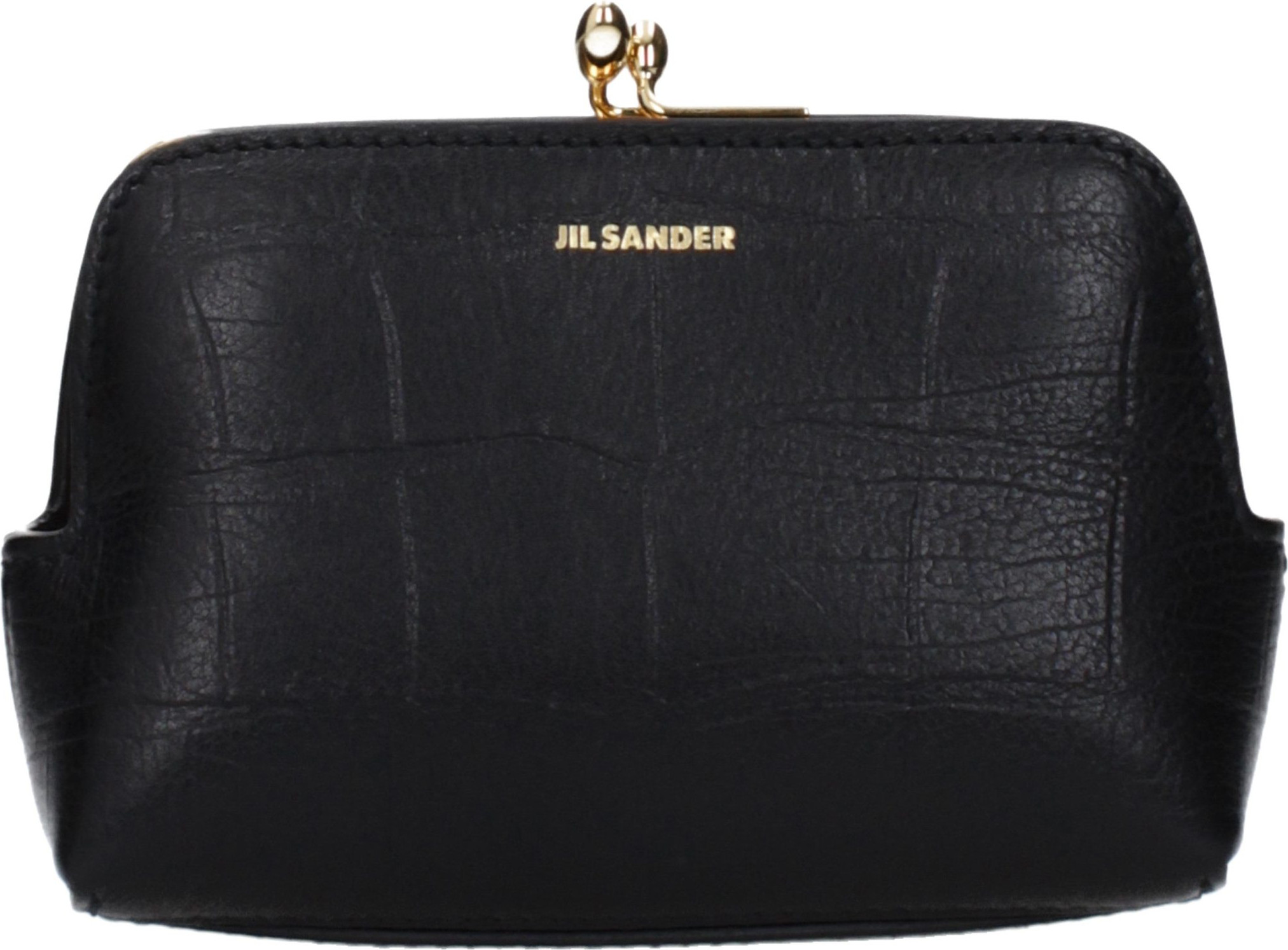 Сумка кросс-боди Jil Sander Черная кожаная