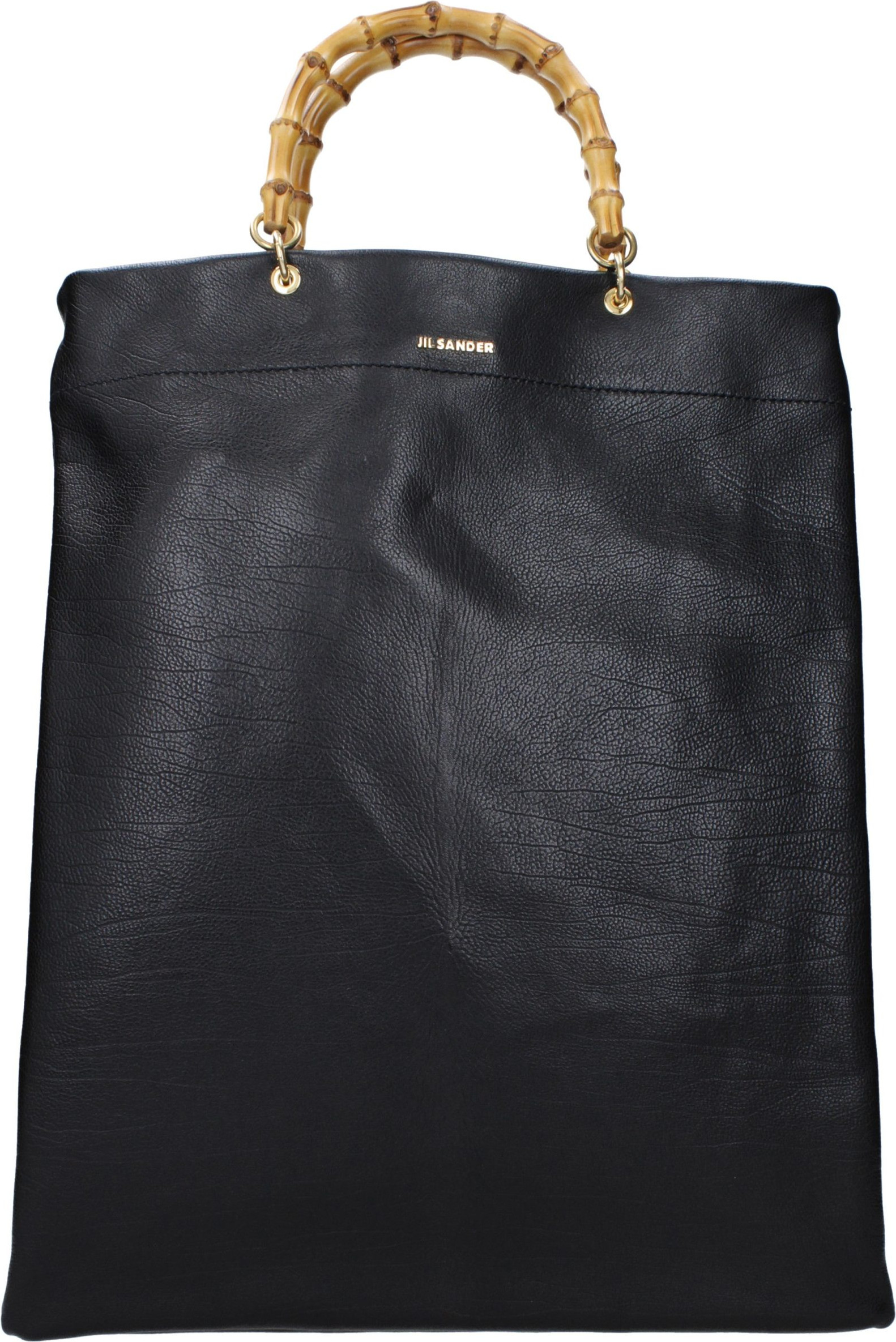 Jil Sander Black Leather Handbag