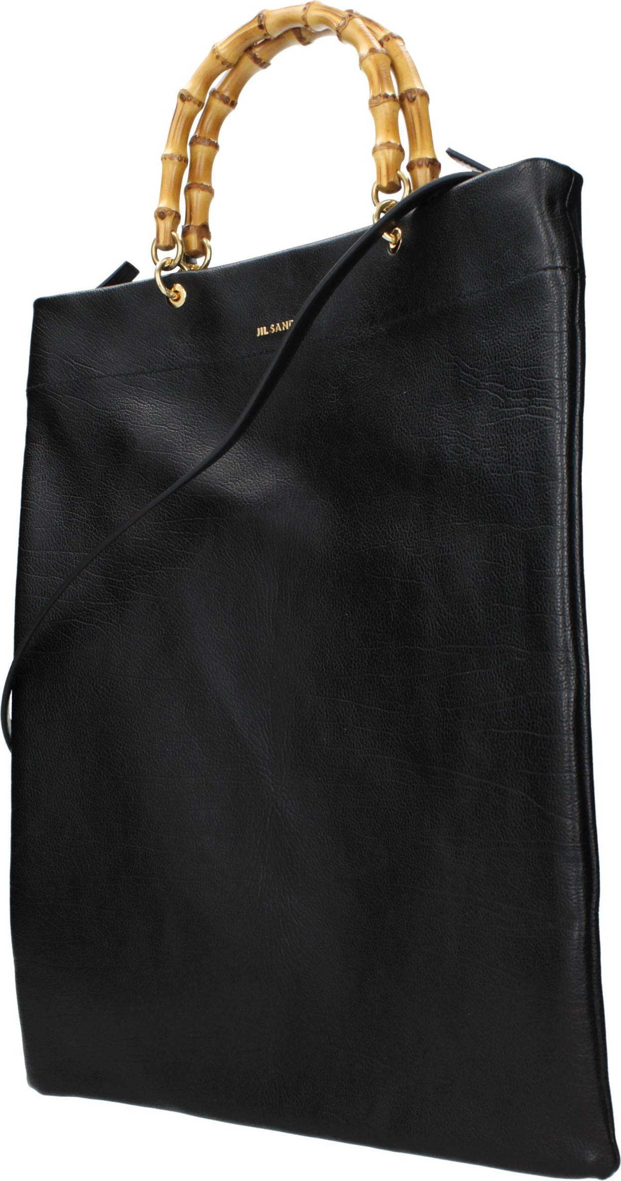 Jil Sander Black Leather Handbag