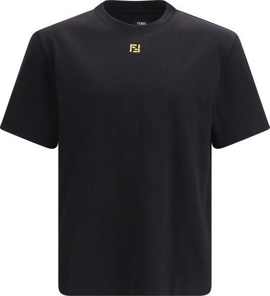 T-Shirt Fendi Black Cotton T-Shirt