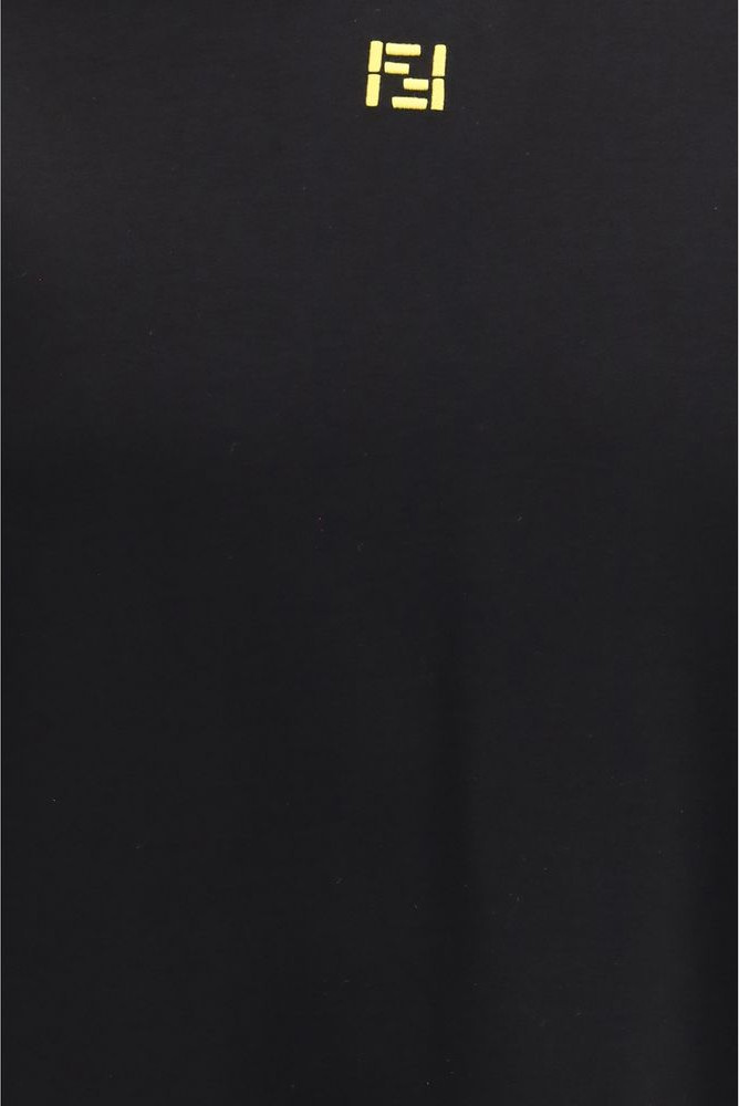 T-Shirt Fendi Black Cotton T-Shirt