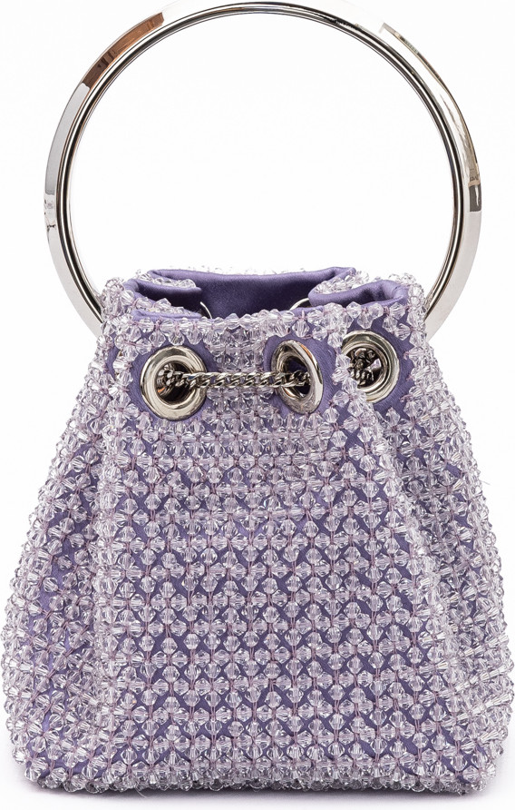 Bucket Bag Jimmy Choo Eyewear Light Purple Bon Bon Micro Crystals Bucket