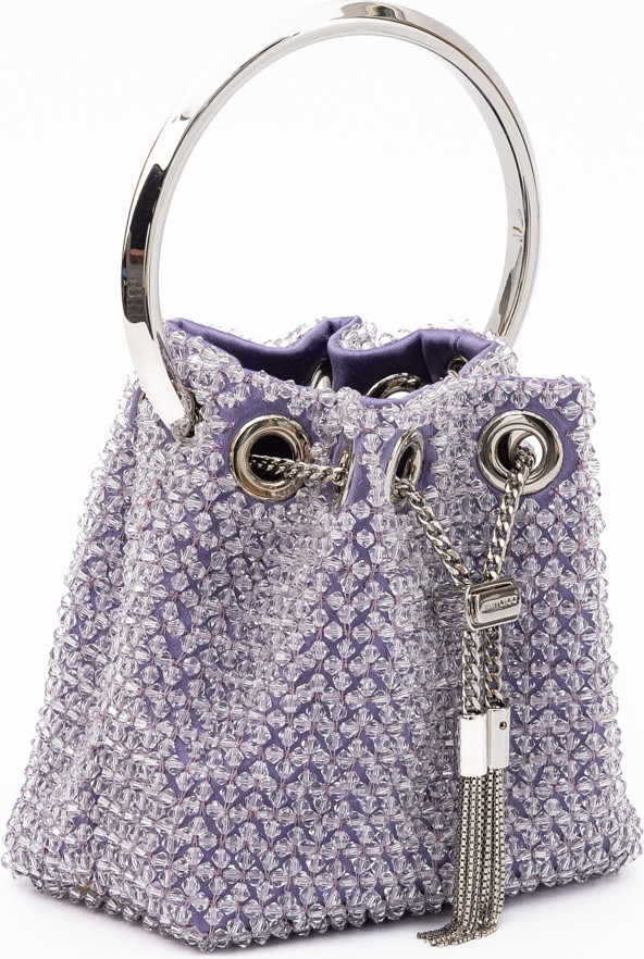 Bucket Bag Jimmy Choo Eyewear Light Purple Bon Bon Micro Crystals Bucket
