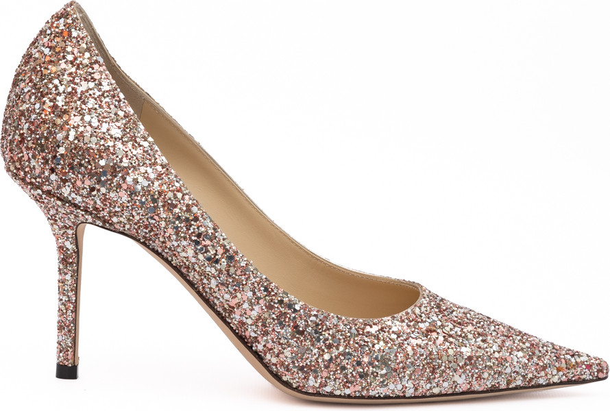 Oyoq kiyim - Jimmy Choo Rose Coarse Glitter Love 85