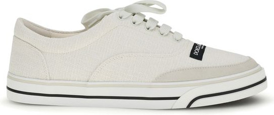 Sneakers White Linen