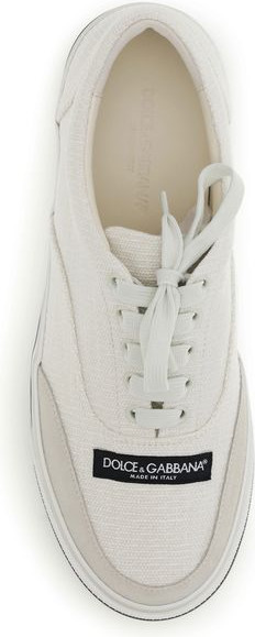 Sneakers White Linen