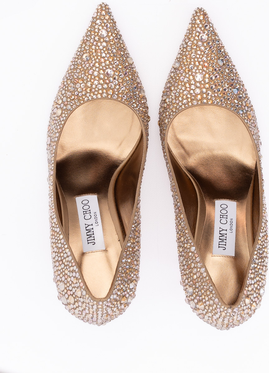 Jimmy Choo Light Bronze Crystal Love 85 Tuflisi