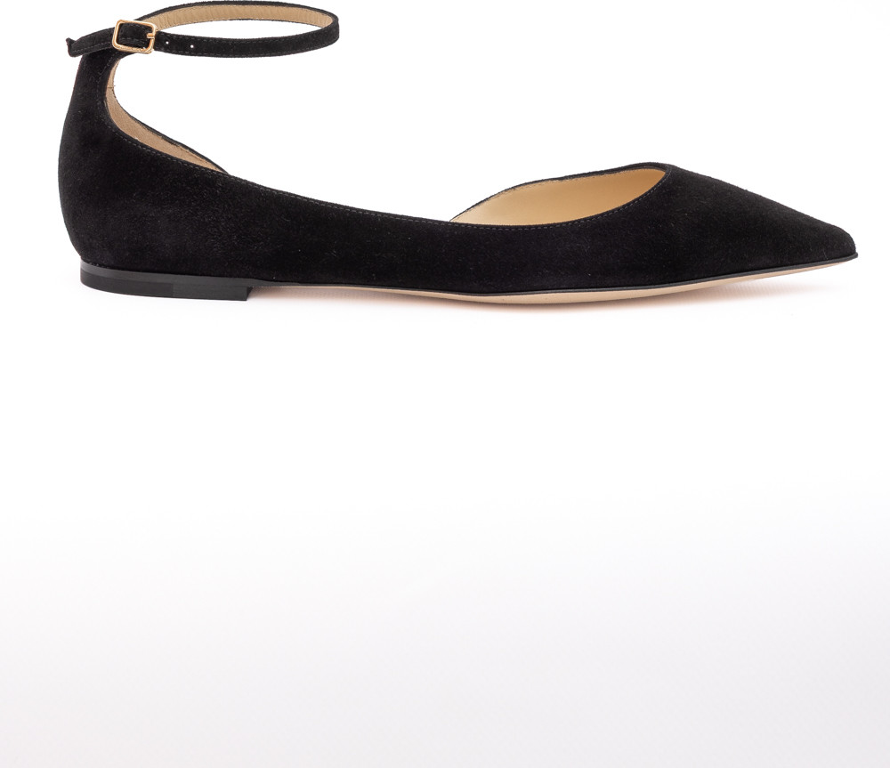 Ballerinas Jimmy Choo Schwarz Wildleder Leona