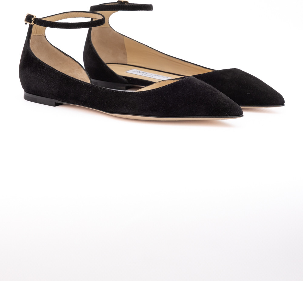 Ballet Flat Jimmy Choo Black Suede Leona