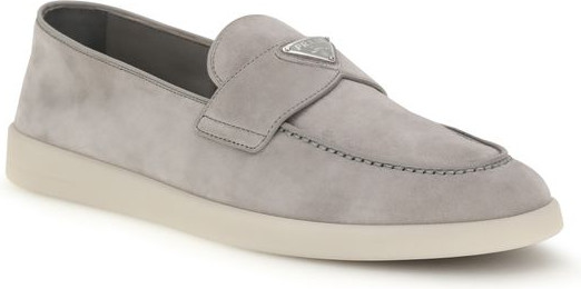 Prada mokasinlari, Gray Calf Leather Bos Taurus, slip-on