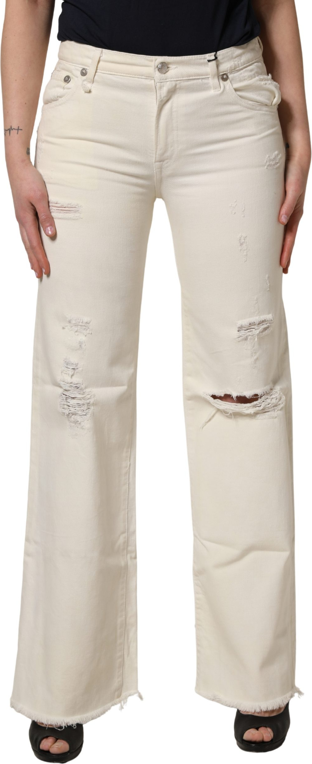 Denim Trouser Jeans White R13