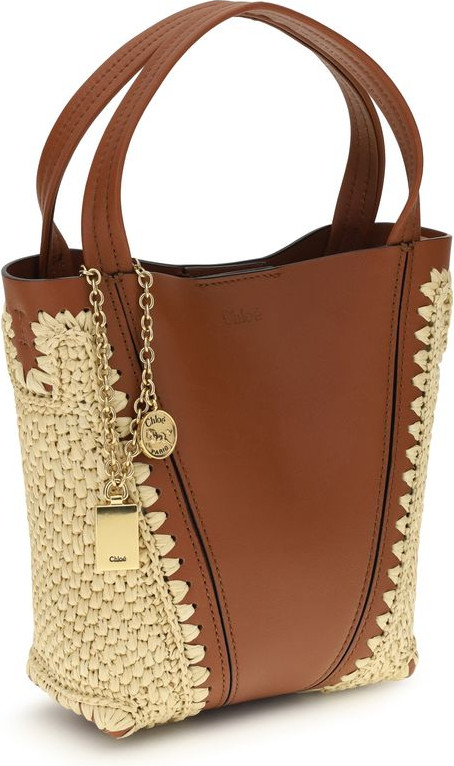 Shoulder Bag Chloe Beige Raffia