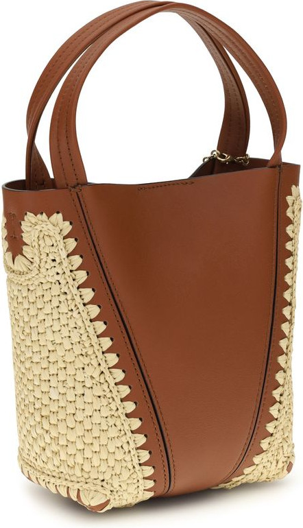 Shoulder Bag Chloe Beige Raffia