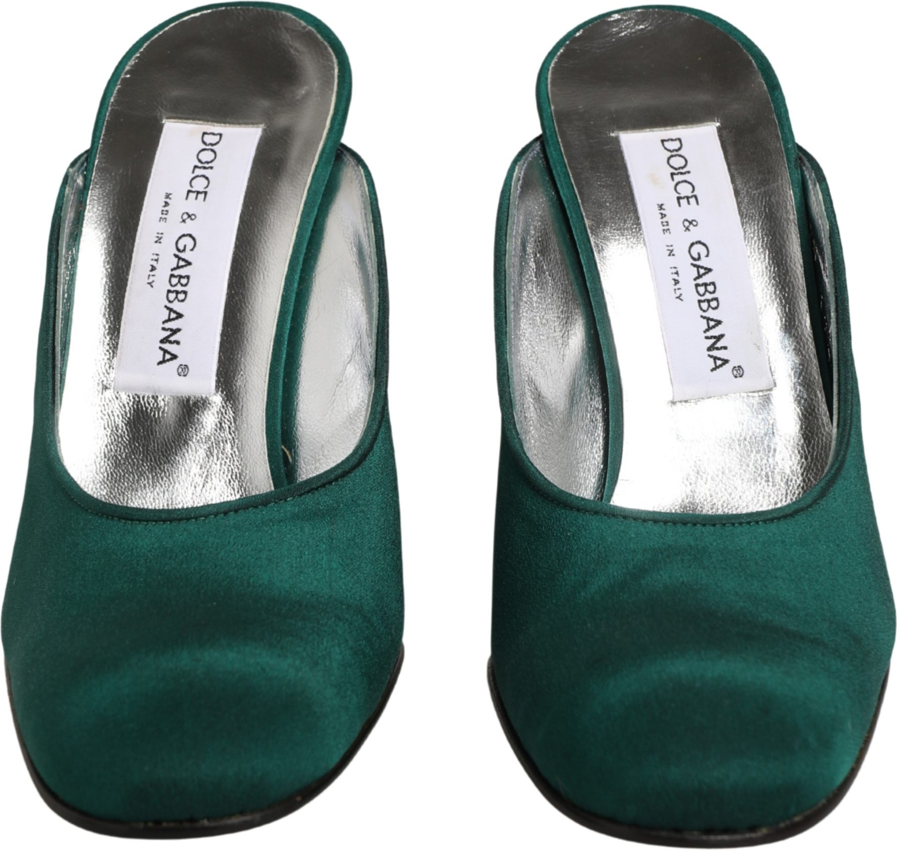 Damenschuhe Dolce & Gabbana Pumps aus grünem Wildleder mit Absatz