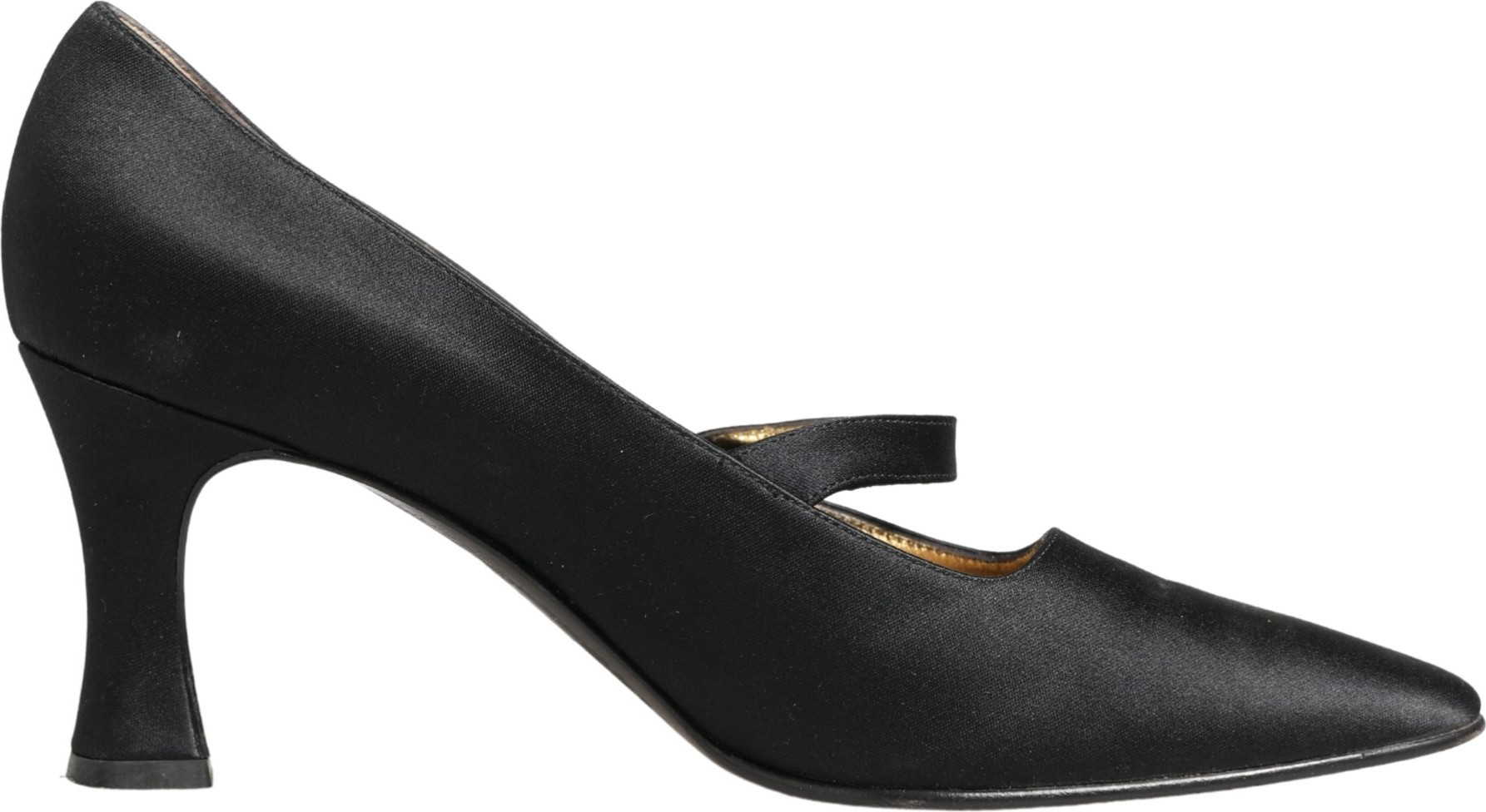 Schuhe Schwarze Satin Mary Jane Pumps Schuhe Dolce & Gabbana