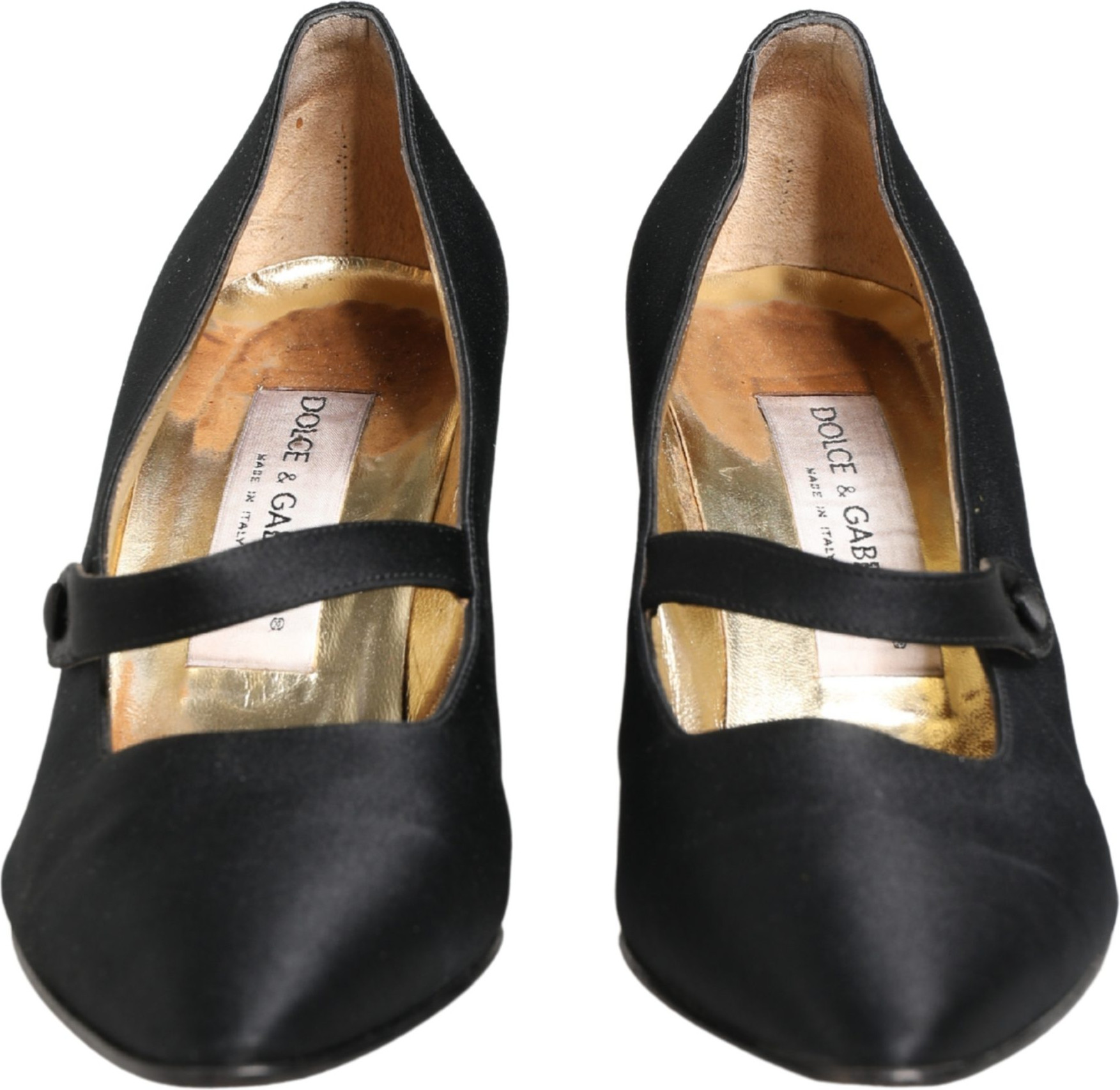 Shoes Black Satin Mary Jane Pumps Shoes Dolce & Gabbana