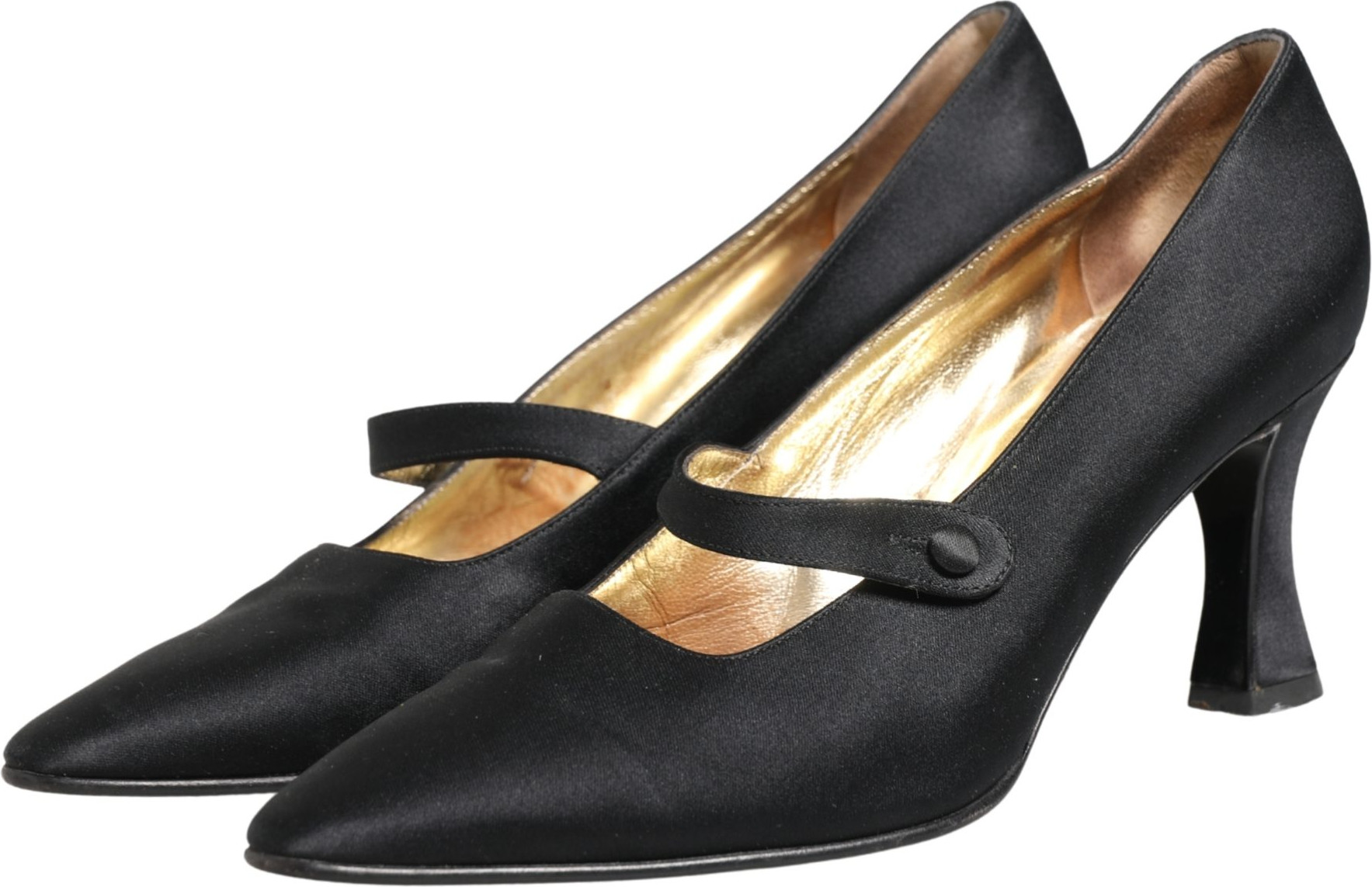 Shoes Black Satin Mary Jane Pumps Shoes Dolce & Gabbana