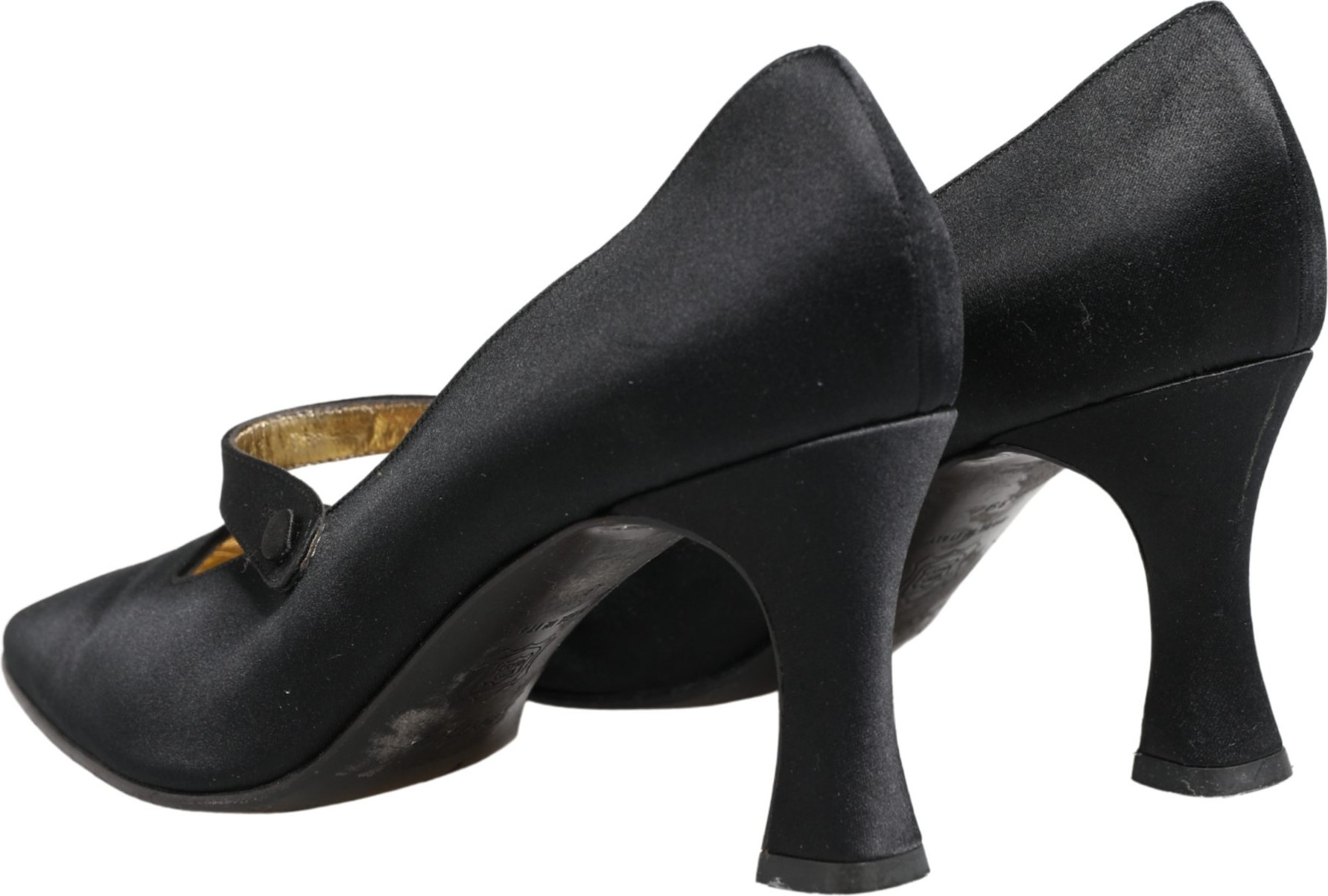 Shoes Black Satin Mary Jane Pumps Shoes Dolce & Gabbana