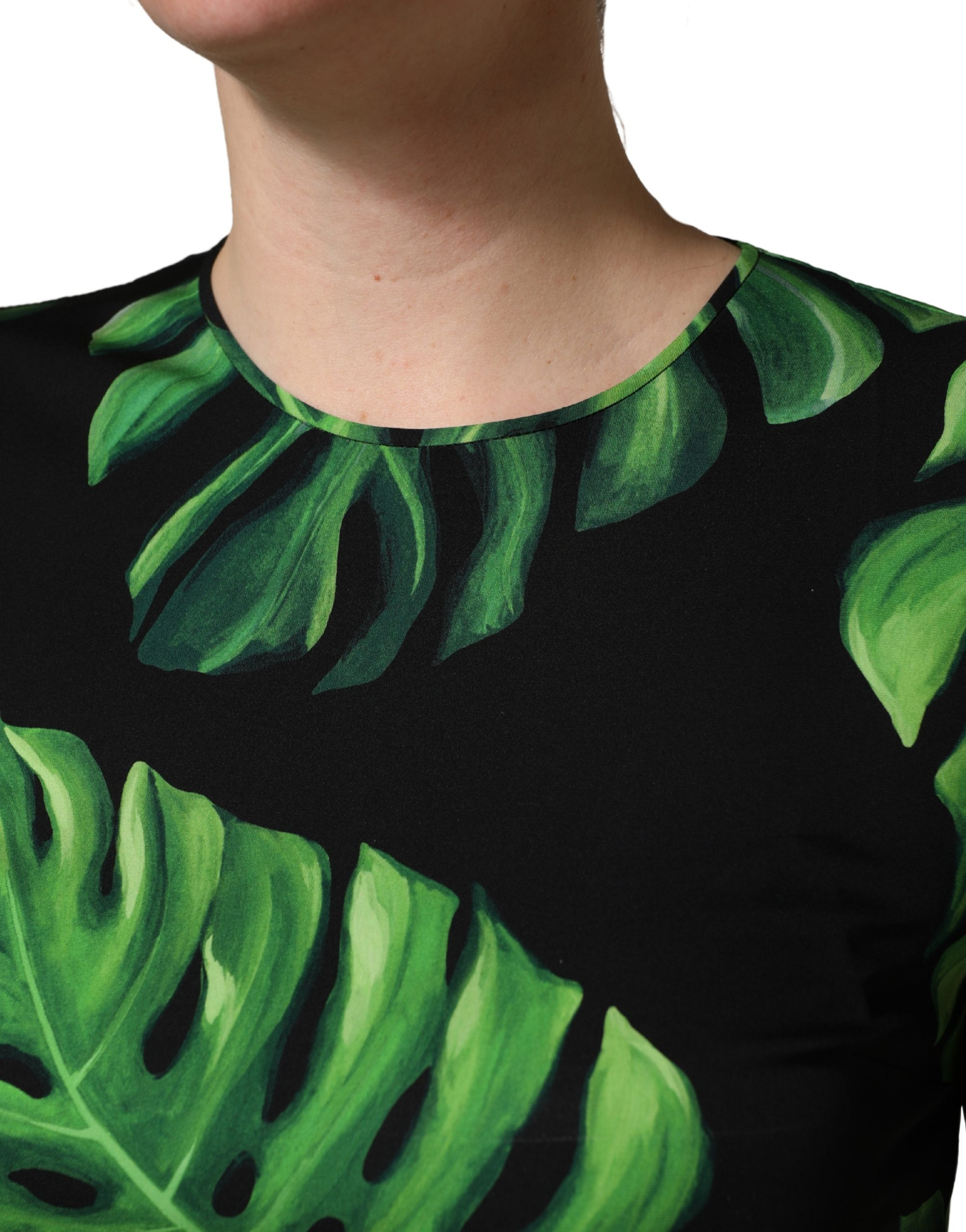Bluse Philodendron-Print Seide von Dolce & Gabbana