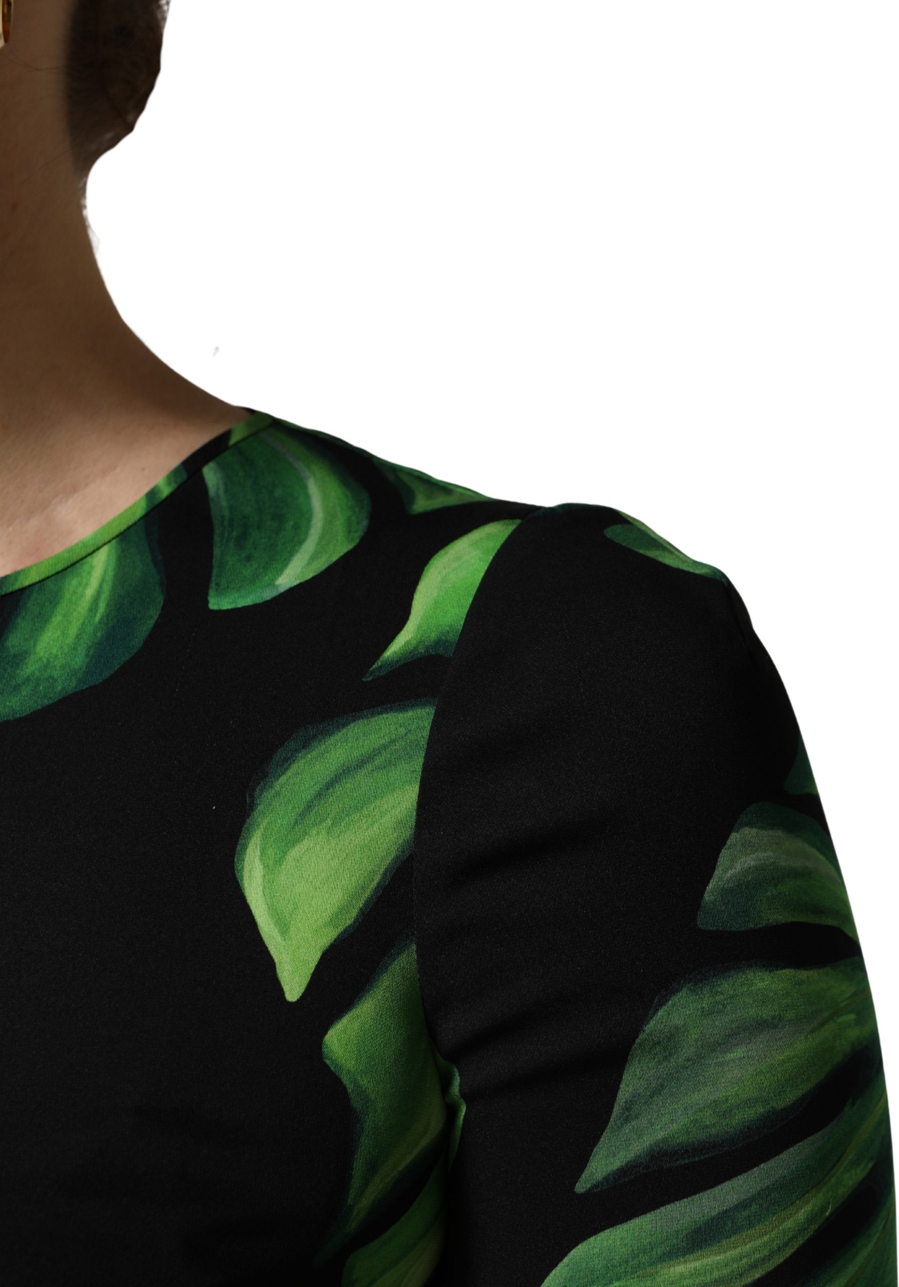 Bluse Philodendron-Print Seide von Dolce & Gabbana