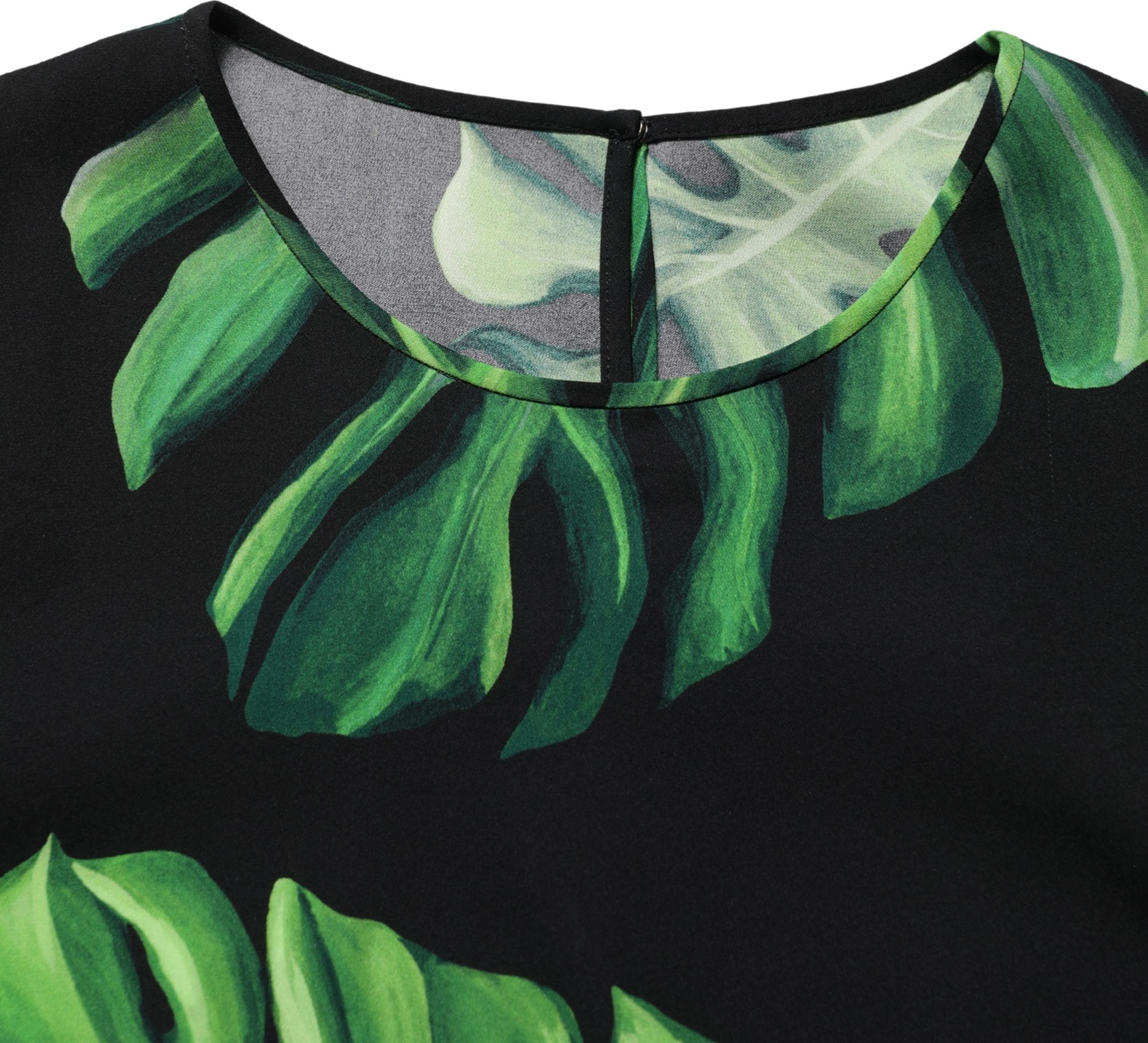 Bluse Philodendron-Print Seide von Dolce & Gabbana