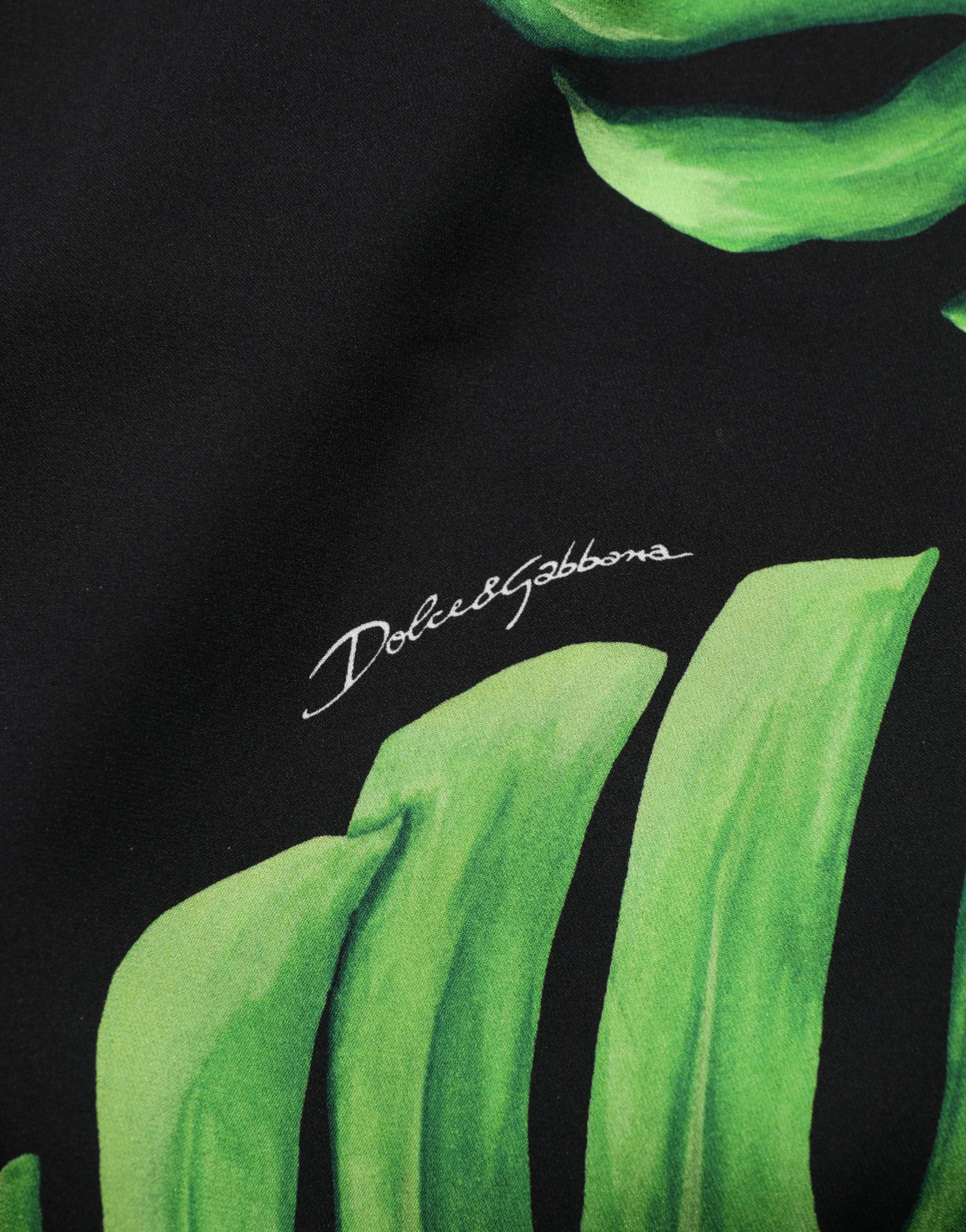 Bluse Philodendron-Print Seide von Dolce & Gabbana