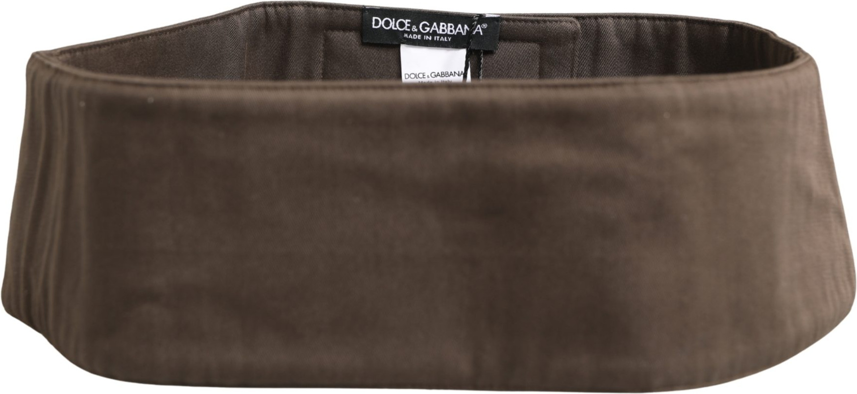 Waist Cummerband Brown Viscose Wide Belt