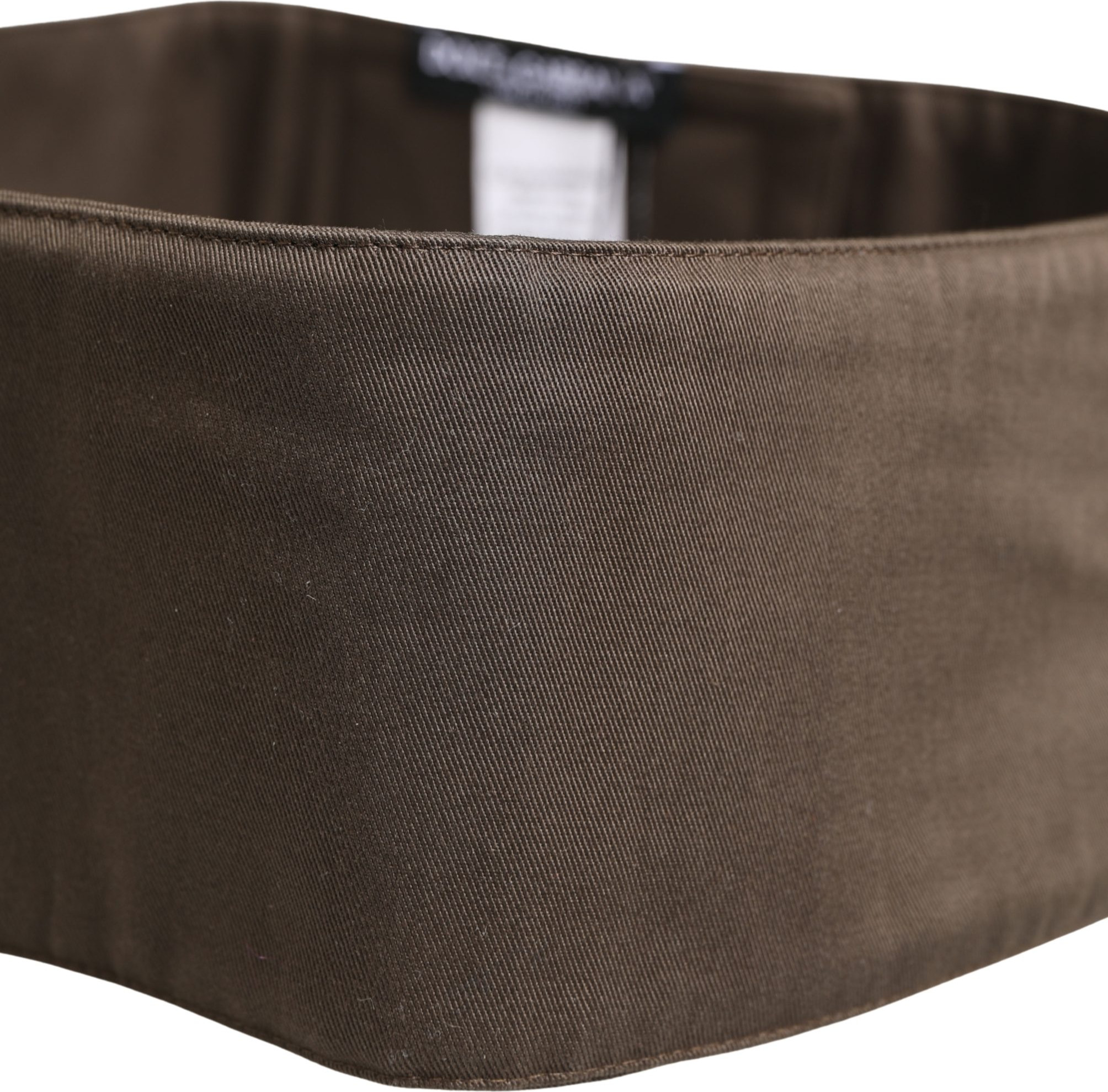 Waist Cummerband Brown Viscose Wide Belt