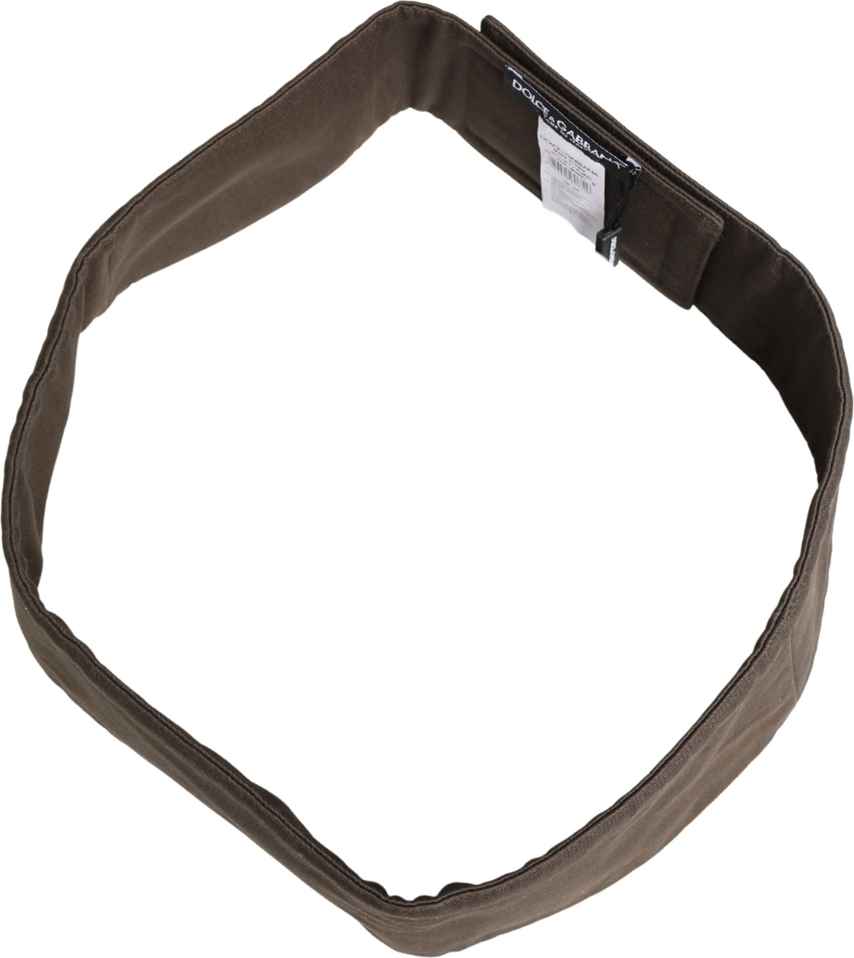 Waist Cummerband Brown Viscose Wide Belt