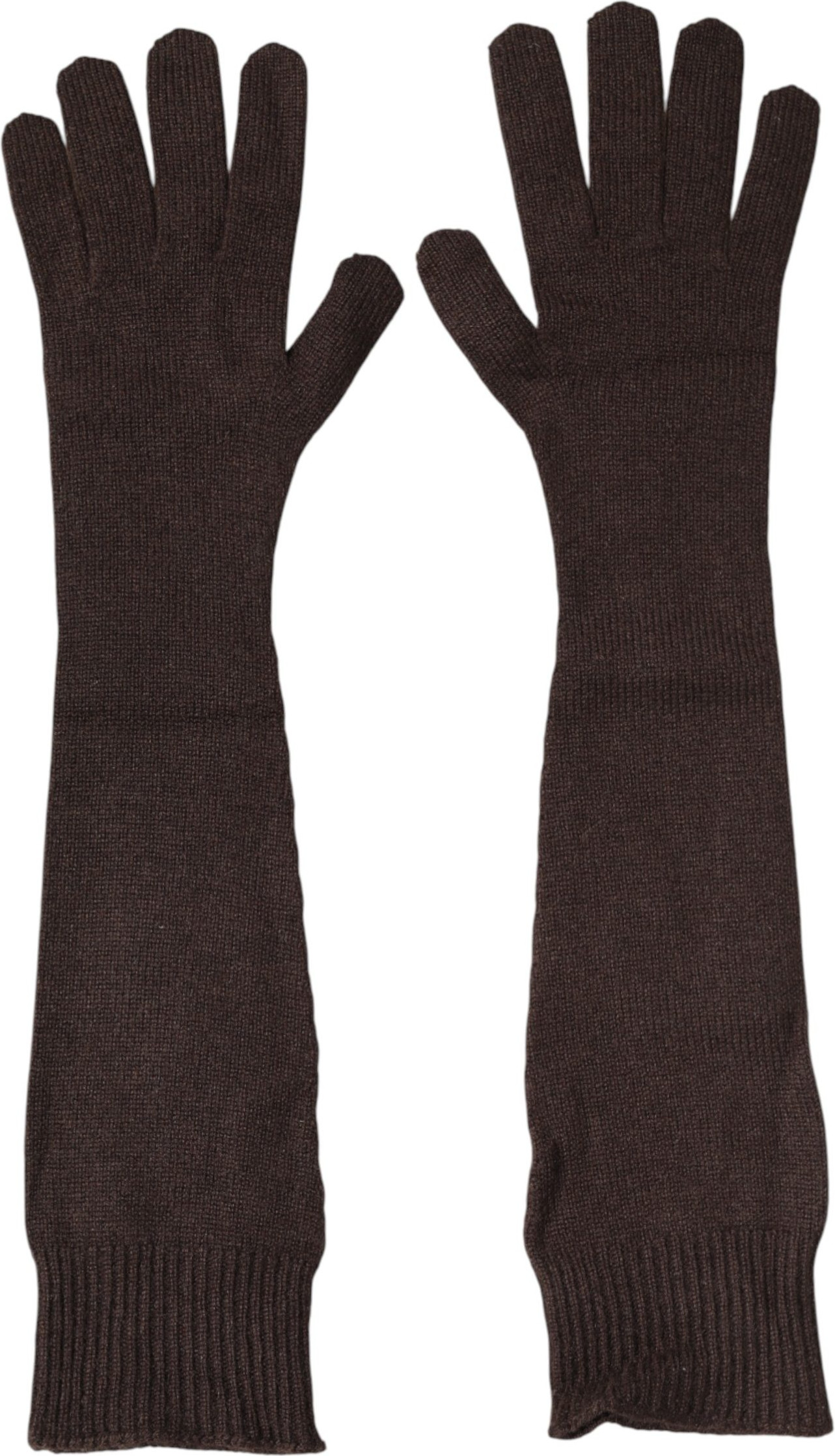 Knitted Elbow Length Mitten Gloves Dolce & Gabbana