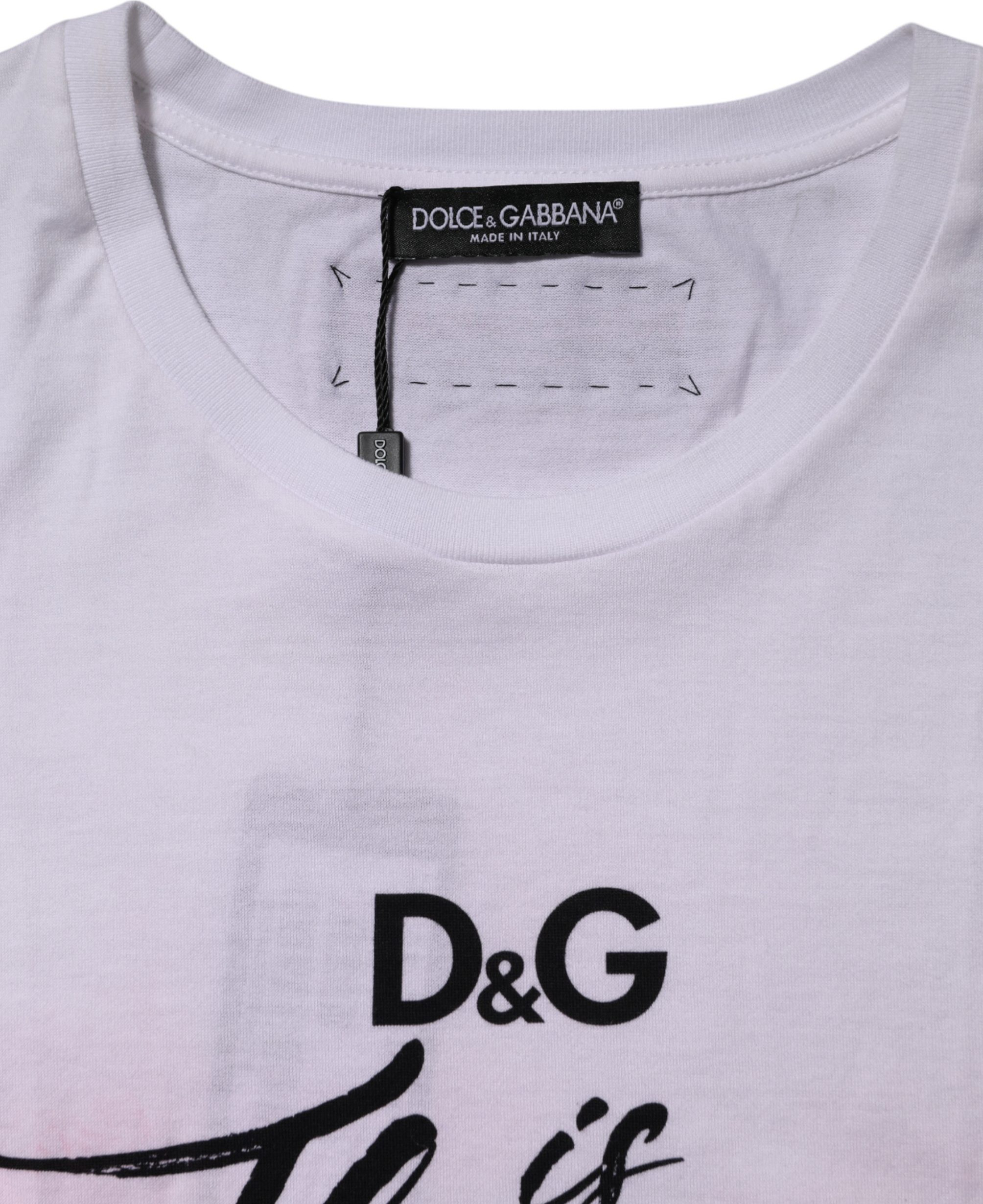 T-shirt Dolce & Gabbana D&G Is Flowers Embellished