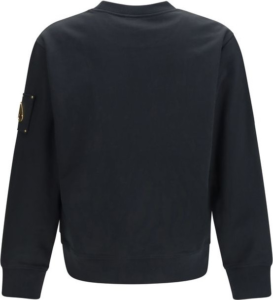 Black Cotton Sweatshirt Moose Knuckles