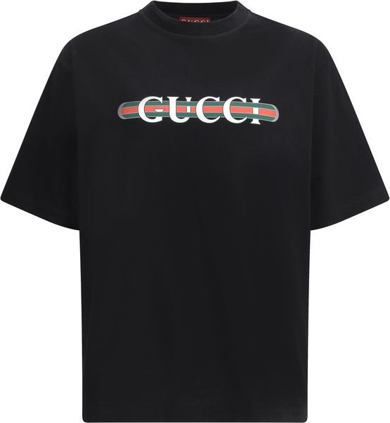 Футболка Gucci Черная Хлопок