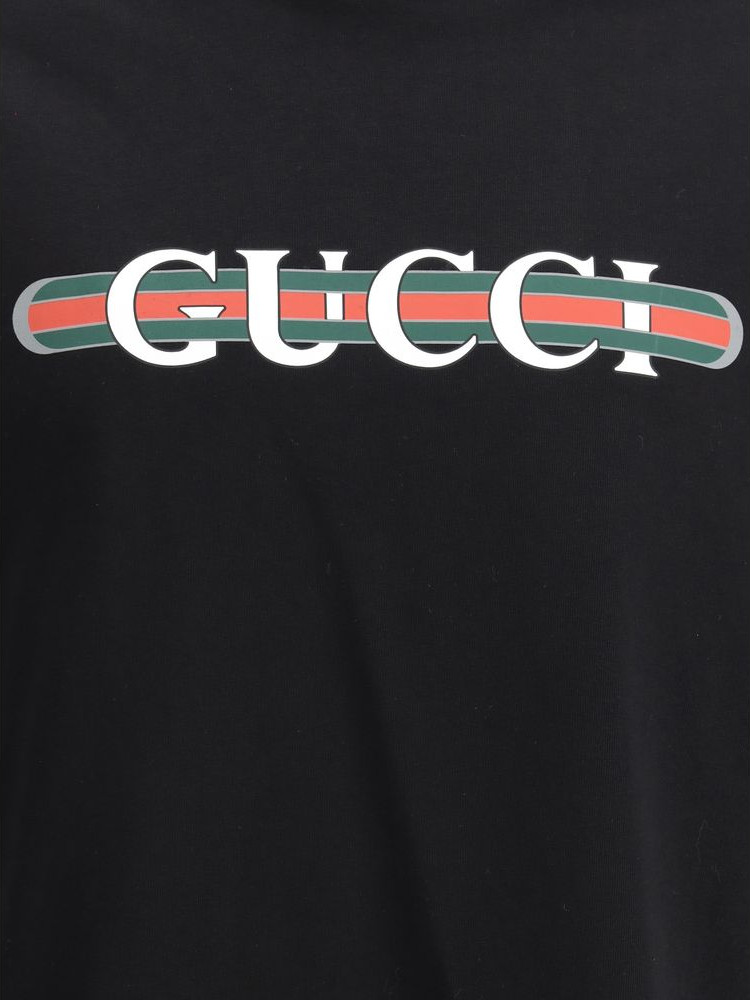 Футболка Gucci Черная Хлопок