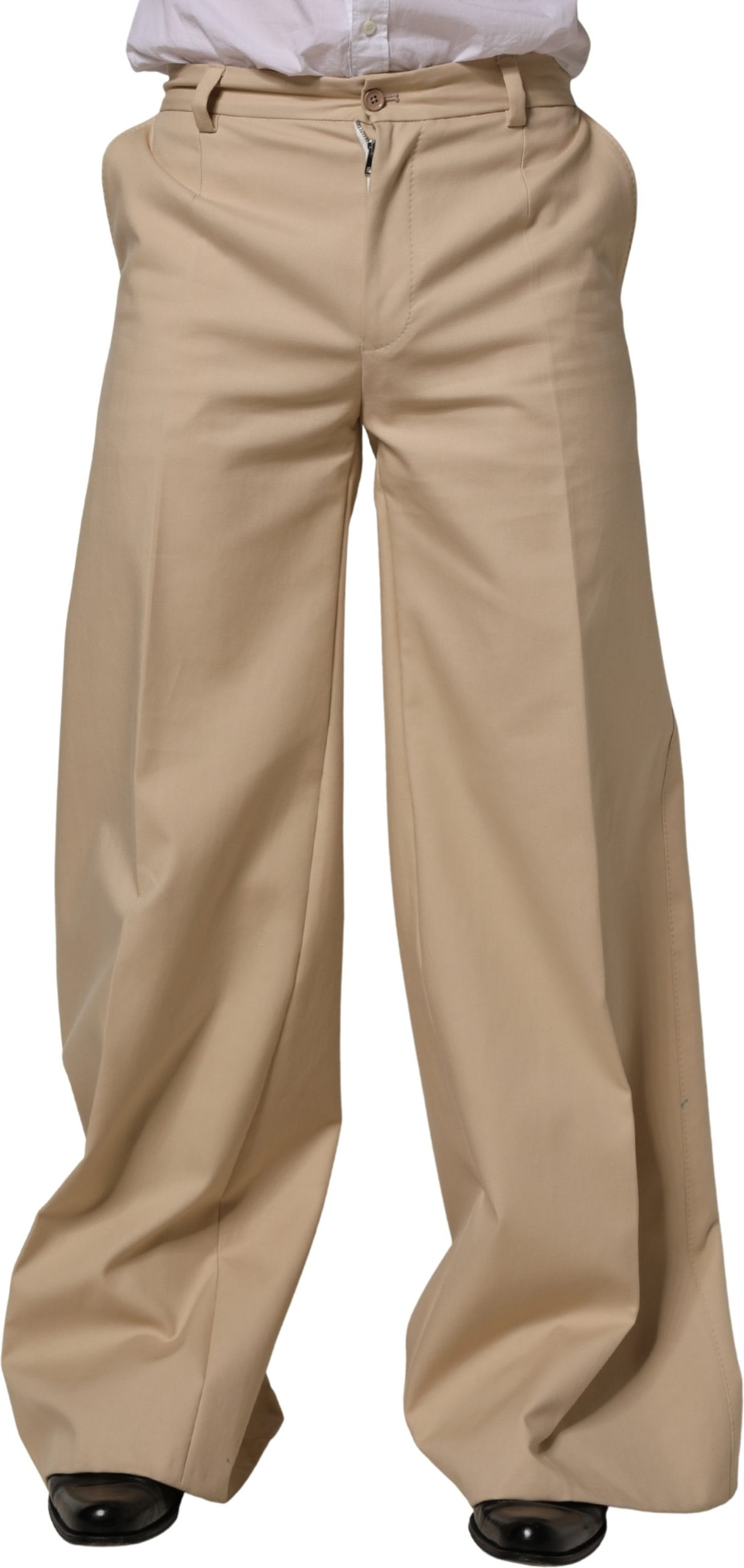 Cotton Straight Dress Trouser Pants Dolce & Gabbana