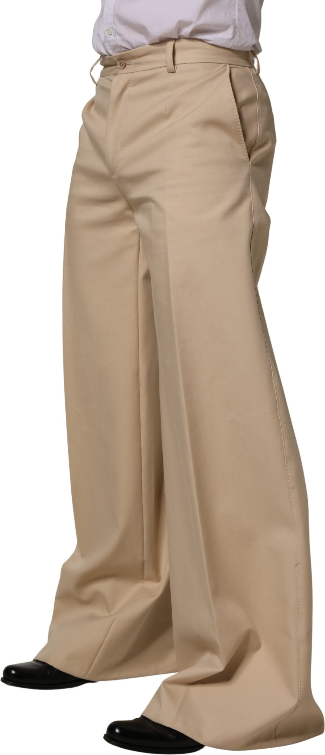 Cotton Straight Dress Trouser Pants Dolce & Gabbana