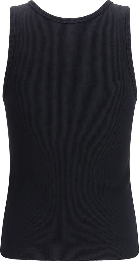 Майка Maison Kitsuné Черная хлопковая майка