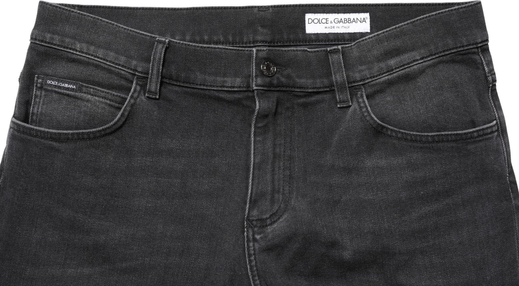 Denim Jeans Dolce & Gabbana Black Cotton Stretch Regular Skinny