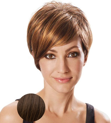 Wig Hairdo Angled Cut Hazelnut