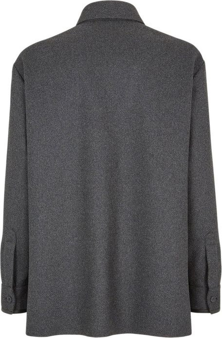 Mantel Fendi Grau Kaschmir