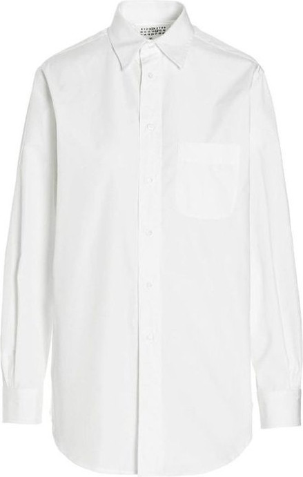 White Cotton Dress Shirt Maison Margiela