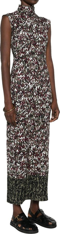 Dress Loewe Bicolor Cotton Casual Dress