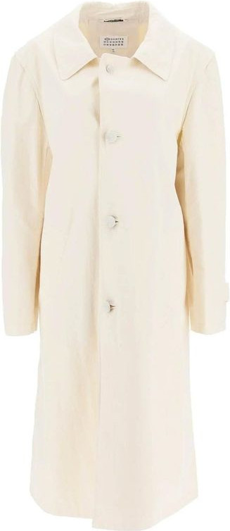 White Cotton Coat Maison Margiela