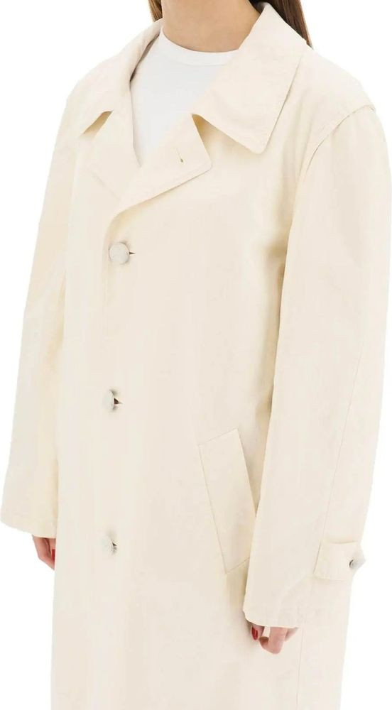 White Cotton Coat Maison Margiela