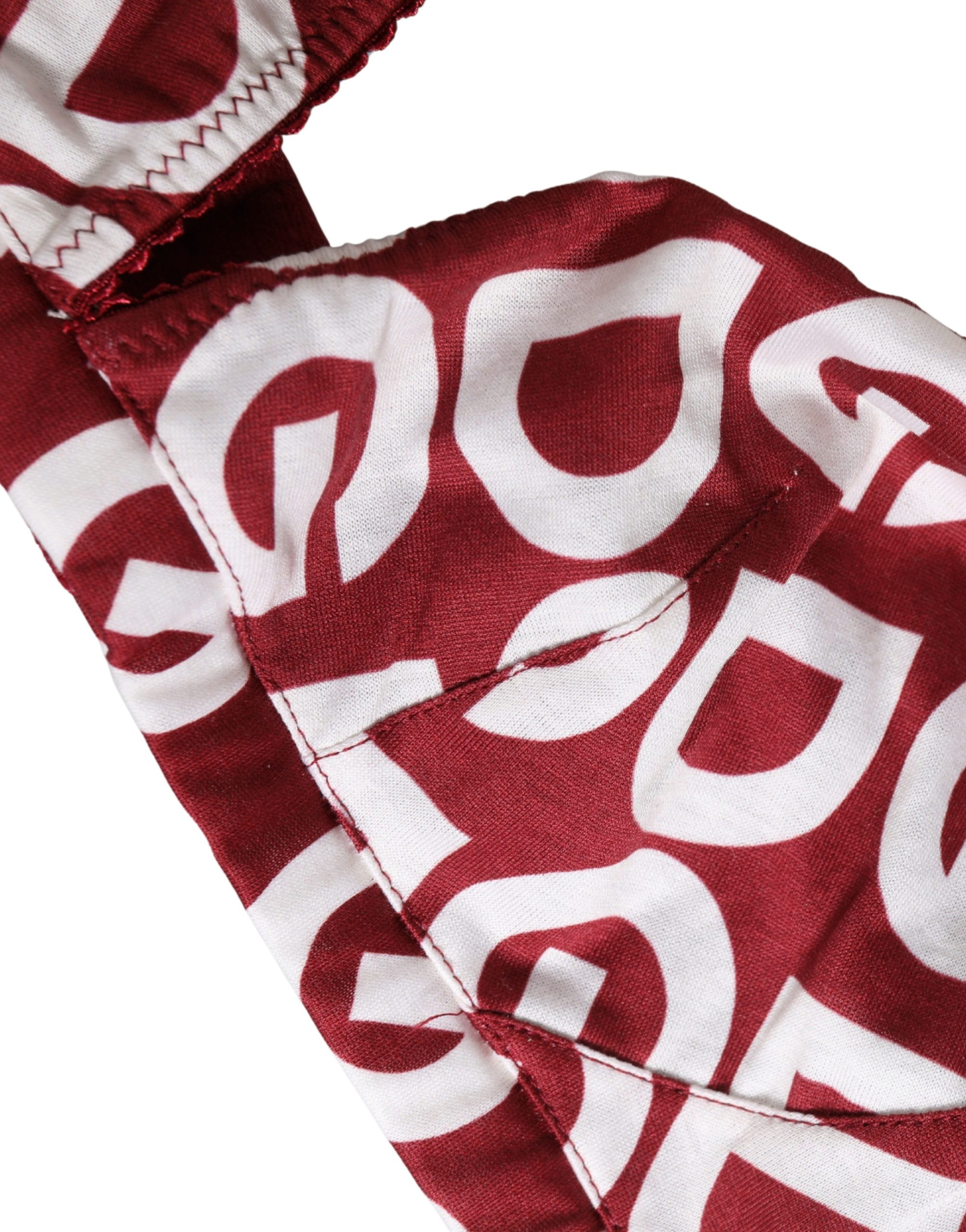 Red Logo Monogram Cotton Soft Cup Bra Underwear Dolce & Gabbana