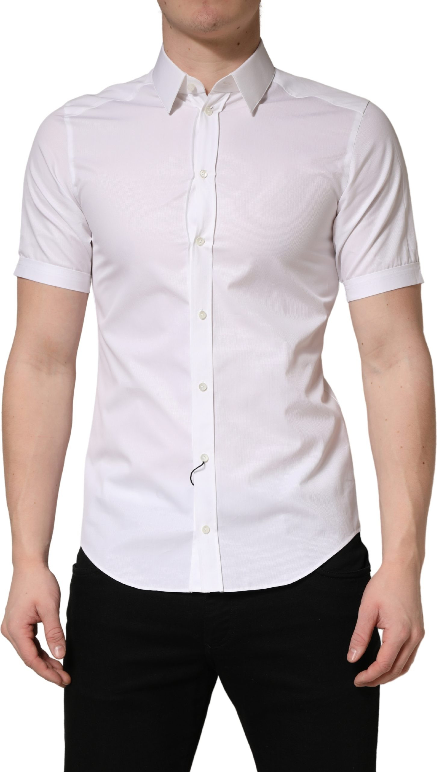 White Cotton Casual Shirt Dolce & Gabbana